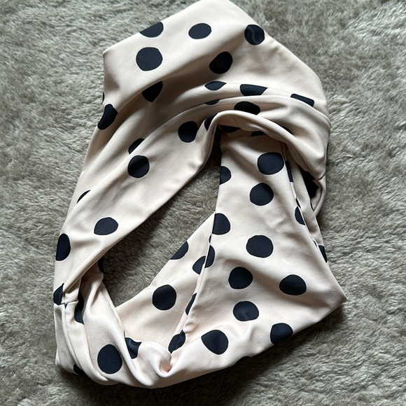 Aila Blue Polka Dot High Waisted Bikini Bottom S - Picture 9 of 10